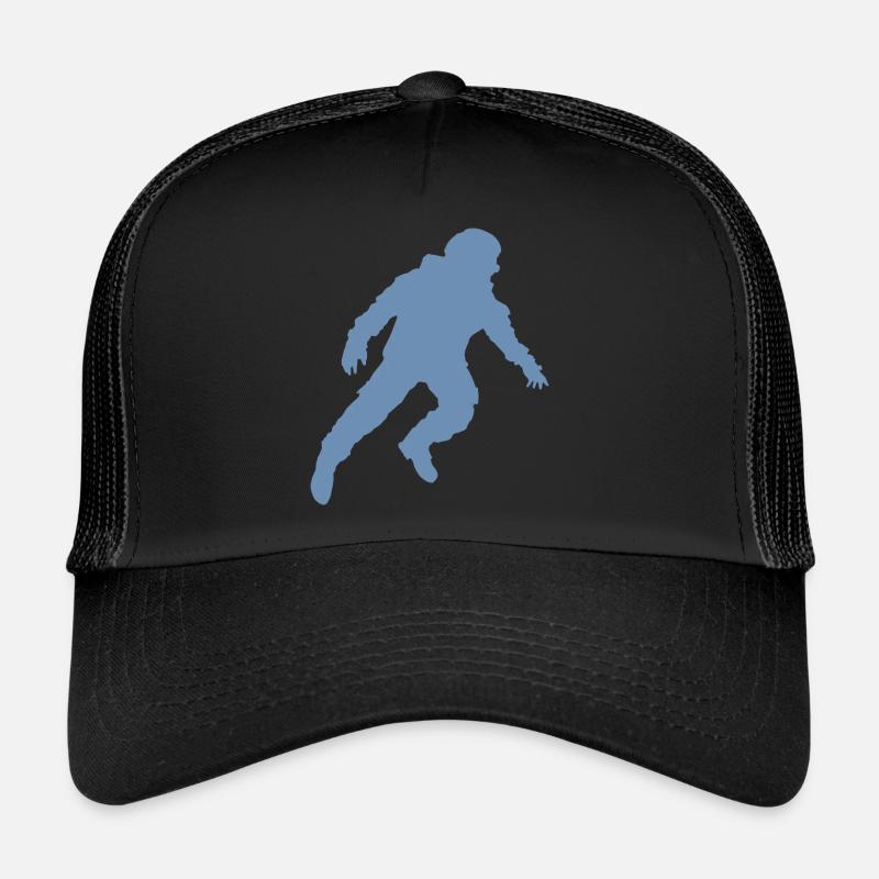 Schwebender Astronaut Silhouette Schwerelosigkeit Trucker Cap