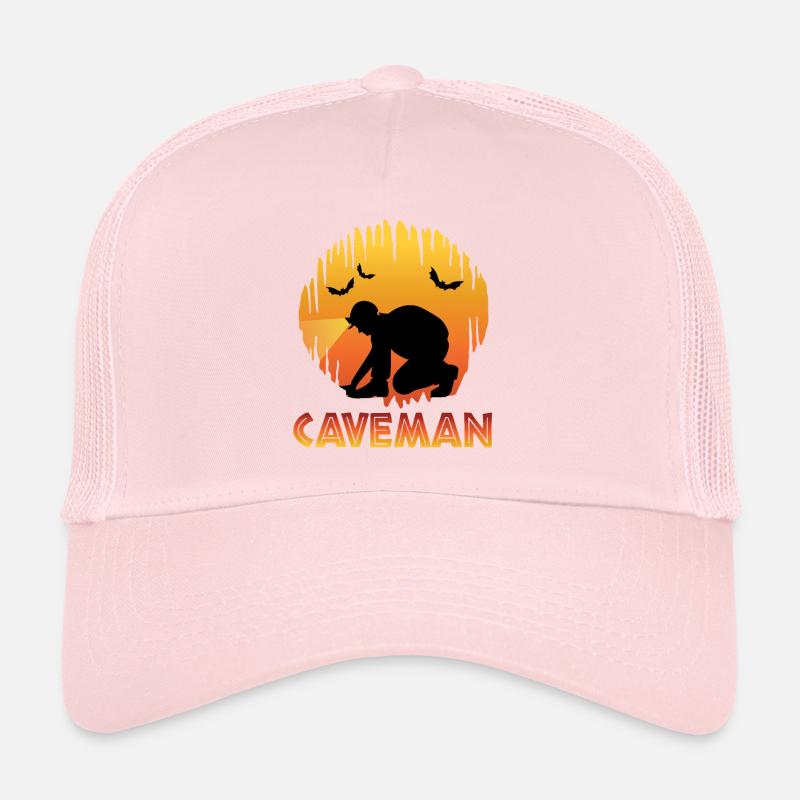 Caveman - Caving - Cave Explorer Speleology Trucker Cap