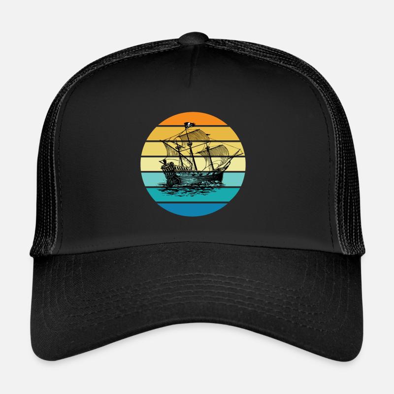 Pirate Ship Trucker Cap