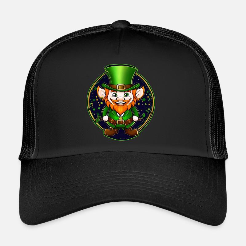 Saint Patrick's Day Irish Leprechaun Leprechaun Imp Trucker Cap