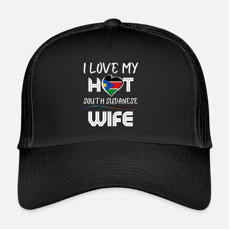 C’est drôle que j’aime mon mari sud-soudanais chaud Casquette trucker 