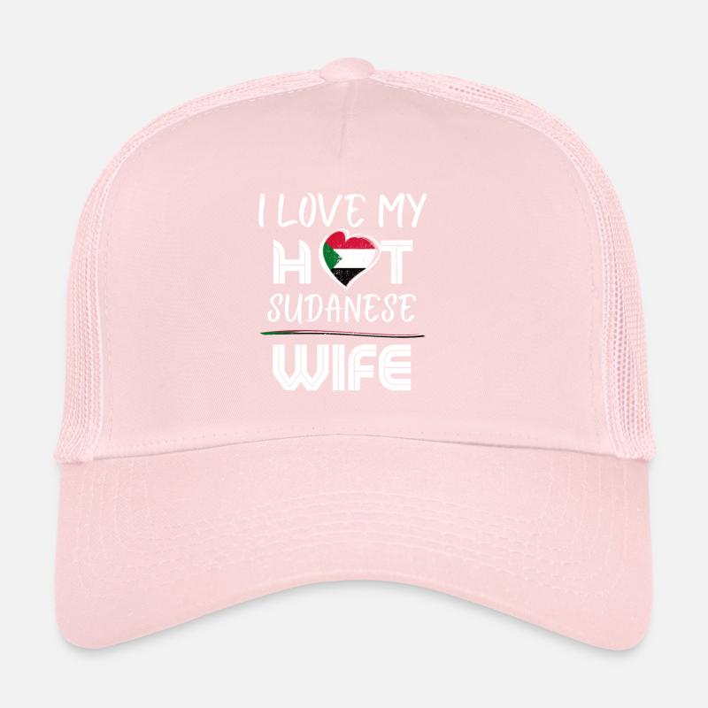 C’est drôle que j’aime mon mari soudanais chaud Casquette trucker 