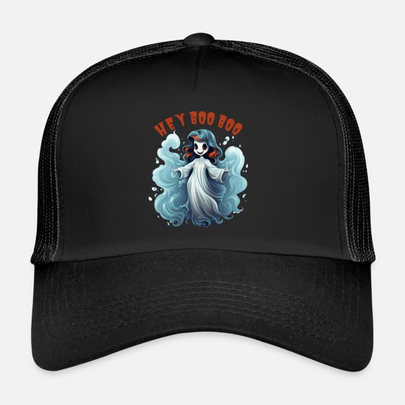 HEY BOO BOO - Trucker Cap - Schwarz/Schwarz