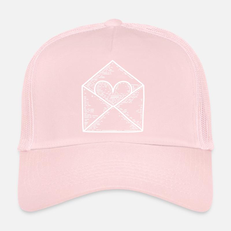 Liebesbrief Gravur Herz Trucker Cap
