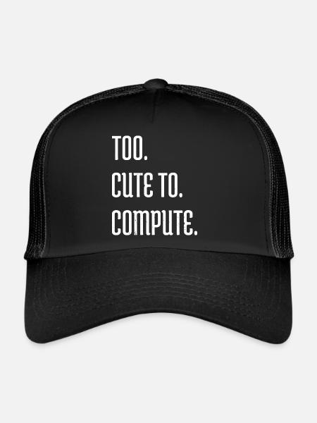 statement hacking coding hacking code - Trucker Cap - black/black - Front