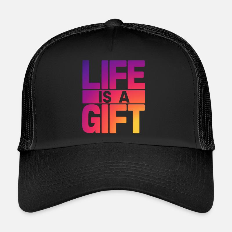 Tropical Vibes: Das Leben ist ein Geschenk Trucker Cap