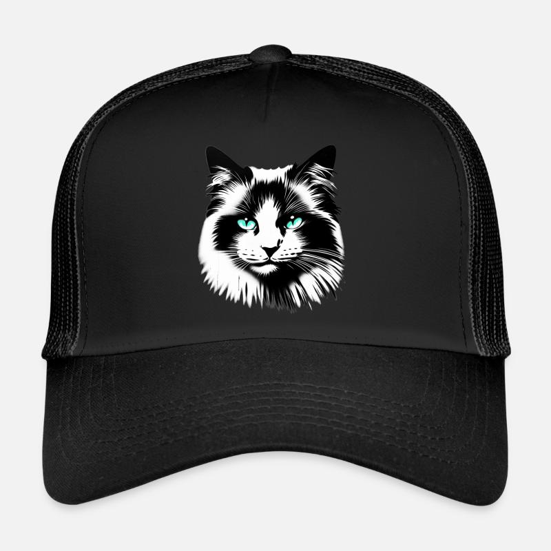Visage de chat sympathique Casquette trucker 