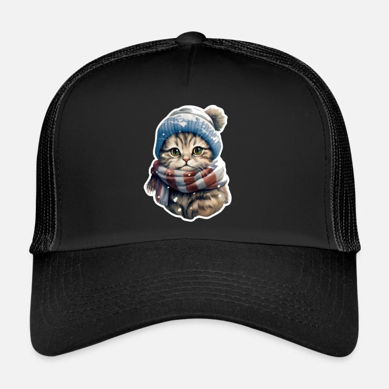 Katze im Winter Trucker Cap