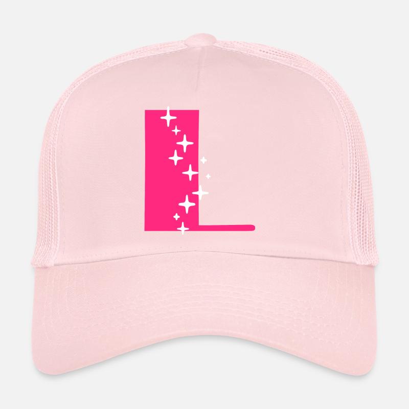 Lettre L Paillettes Casquette trucker 