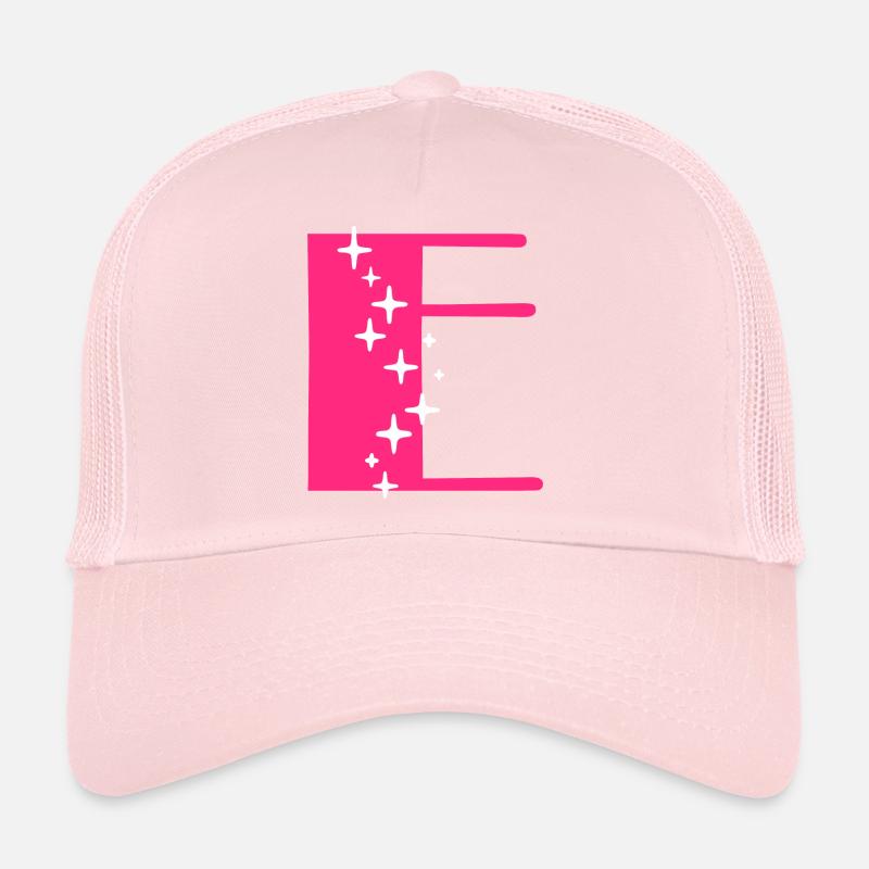 Lettre E Paillettes Casquette trucker 