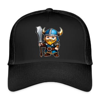 Cute little Viking - Trucker Cap - black/black - Front