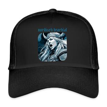 Nordic brute viking - Trucker Cap - black/black - Front