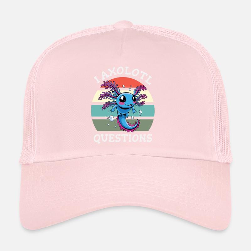 Axolotl pose beaucoup de questions Casquette trucker 