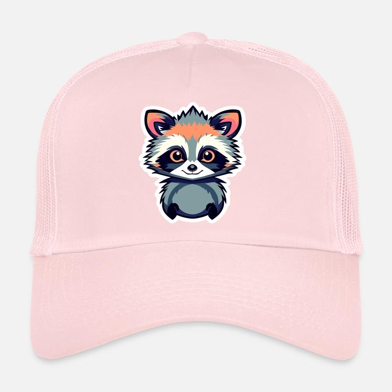 Waschbär Illustration Trucker Cap