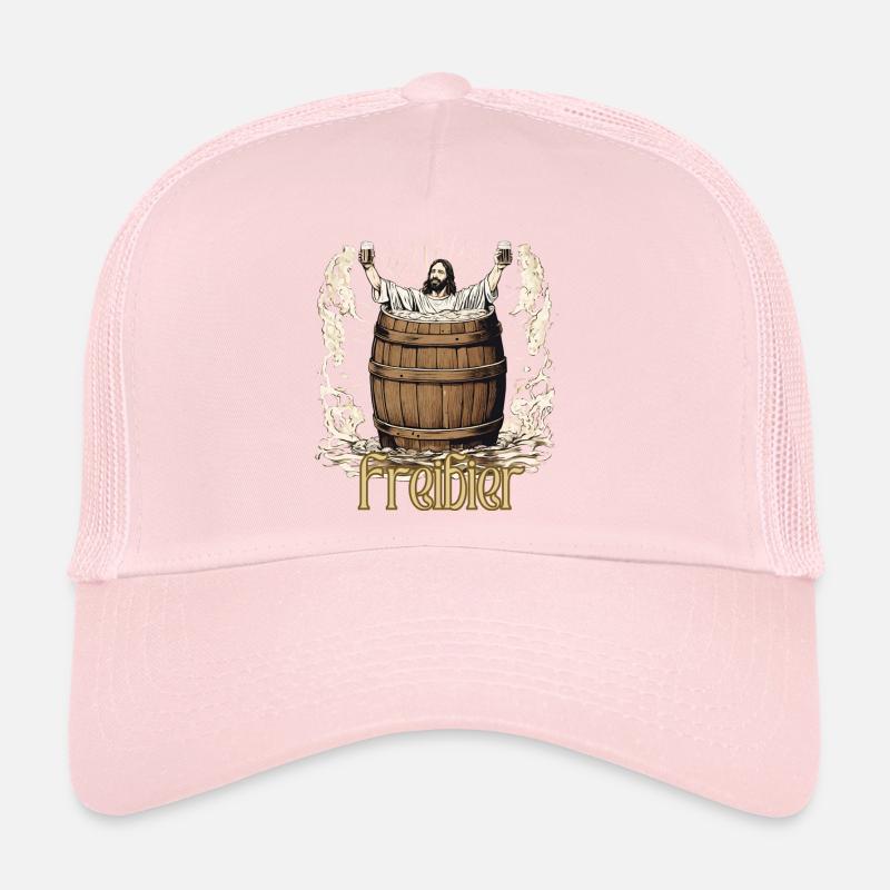 Jesus spendiert Freibier Trucker Cap