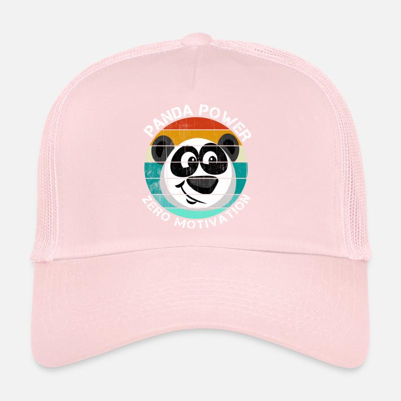 Panda Power Zero Motivation Trucker Cap