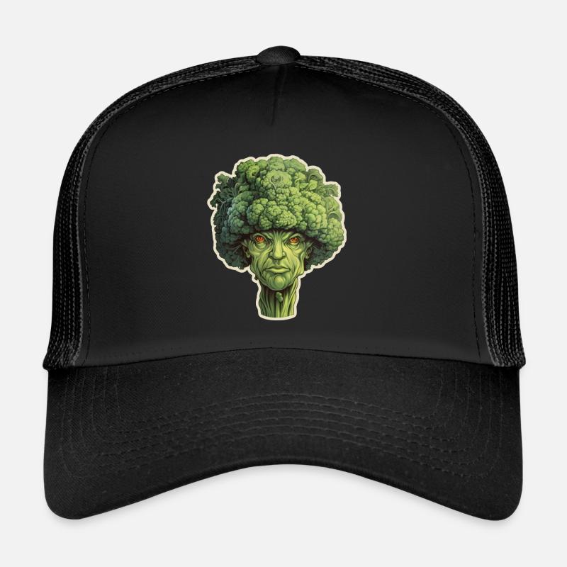 Broccoli Head - Trucker Cap - black/black