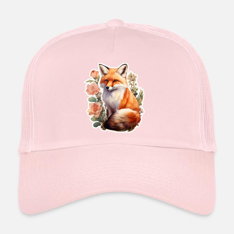 Fuchs zwischen Blumen Trucker Cap
