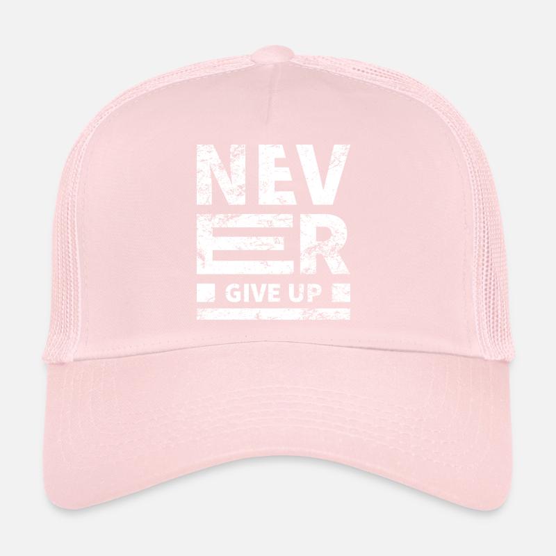 Vintage Never Give Up Grunge Texture Casquette trucker 