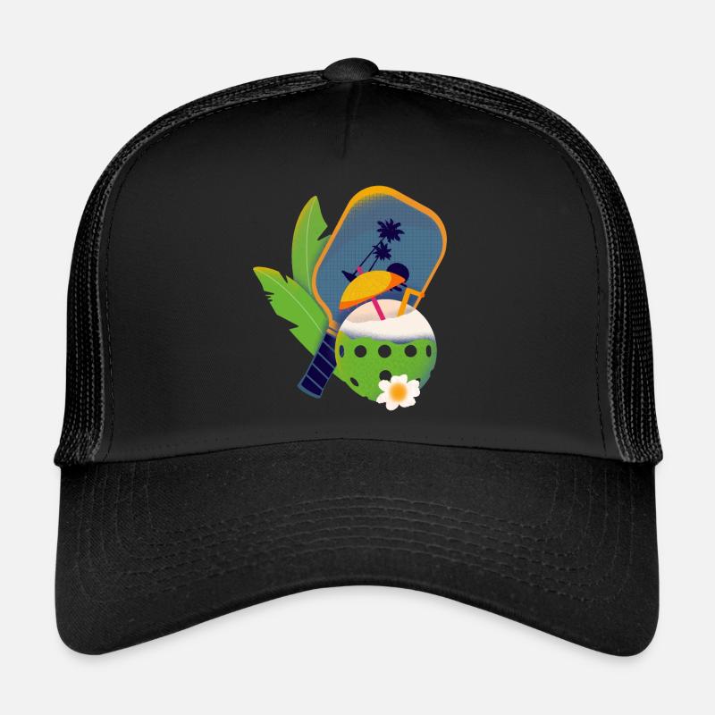 Tropical Pickleball Casquette trucker 