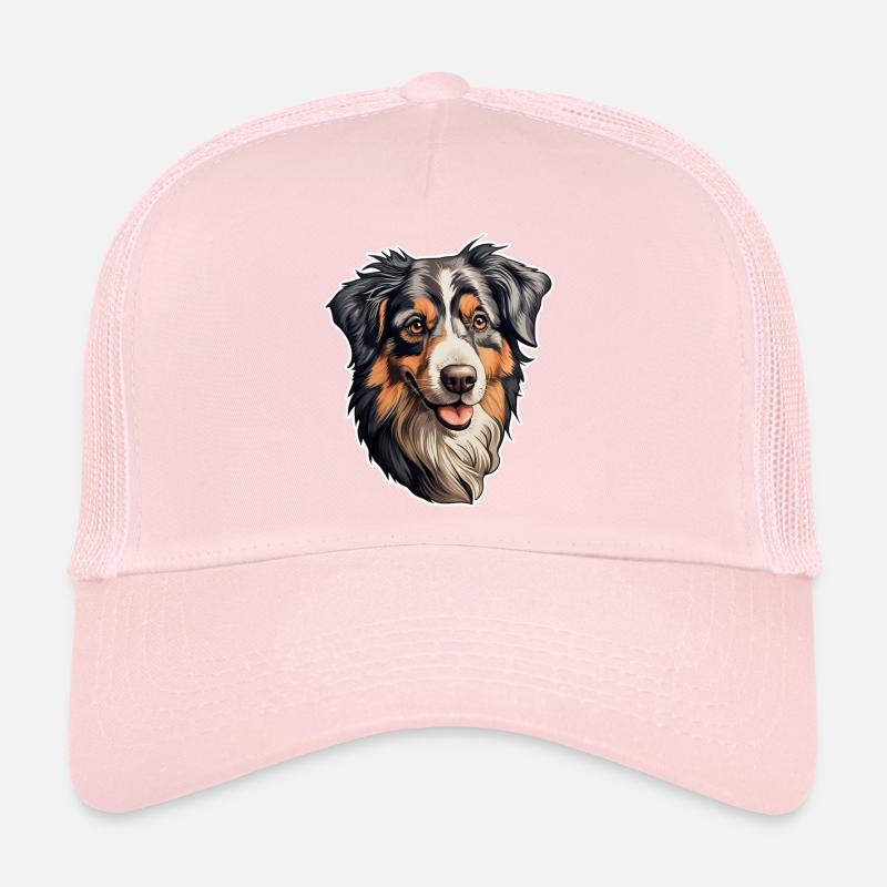 Tête de berger australien Casquette trucker 