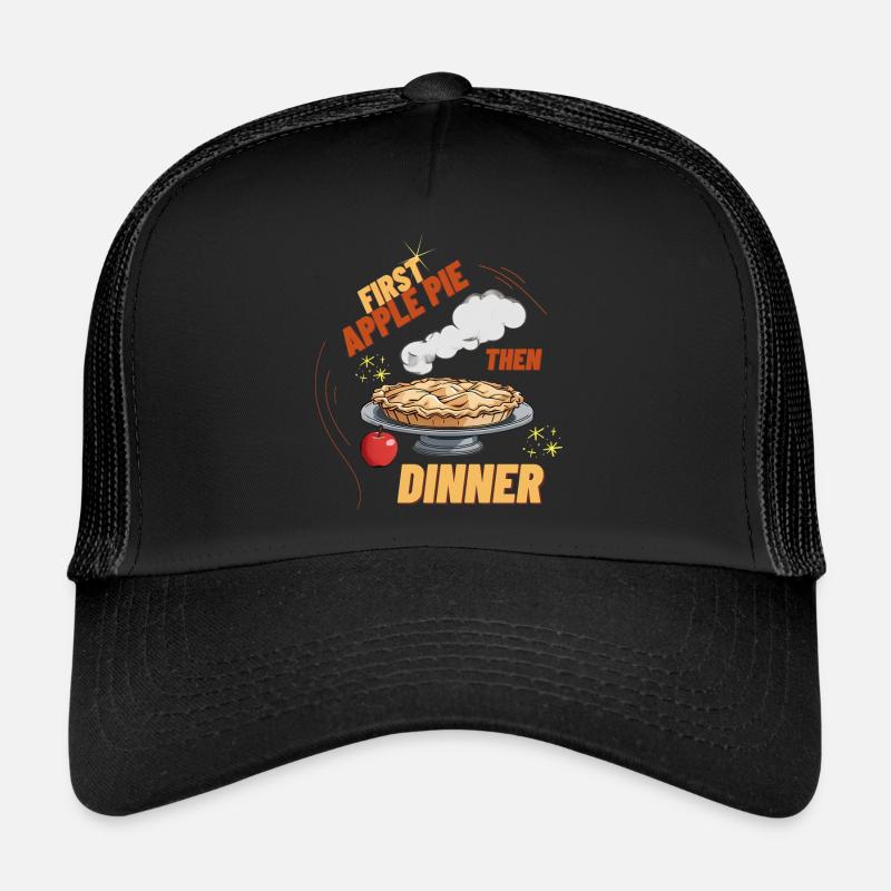 Apple pie before breakfast - Trucker Cap - black/black