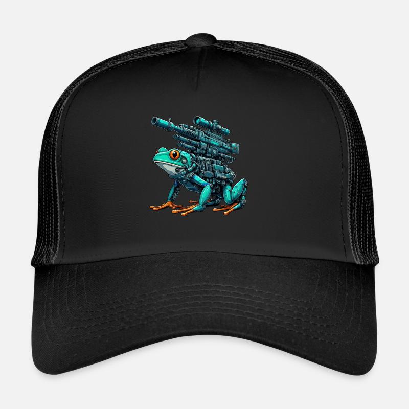 Frosch Roboter Mech Cyborg Zukunft Trucker Cap
