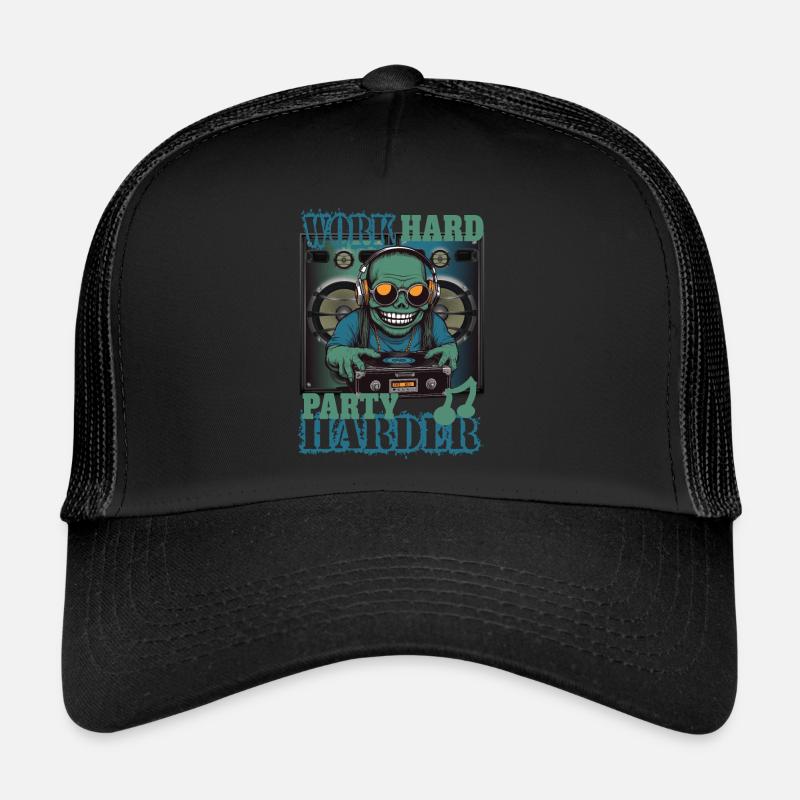 Arbeite Hart Party Härter Trucker Cap