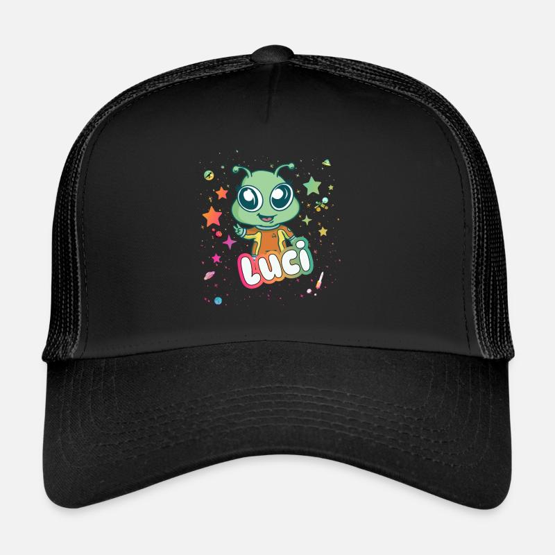 LUCI - Schöner Mädchen Name mit süßem Alien Trucker Cap