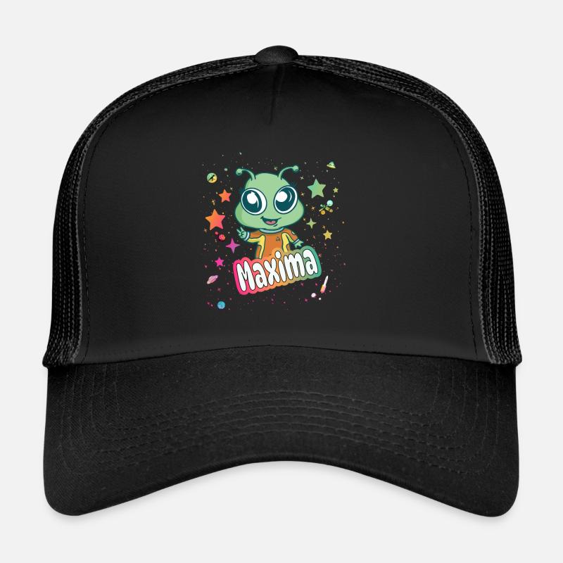 MAXIMA - Schöner Mädchen Name mit süßem Alien Trucker Cap