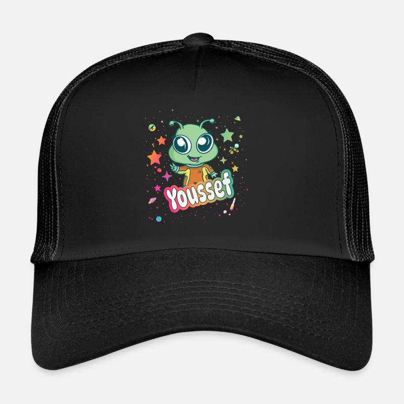 YOUSSEF - Beau nom de garçon avec un extraterrestre mignon Casquette trucker 