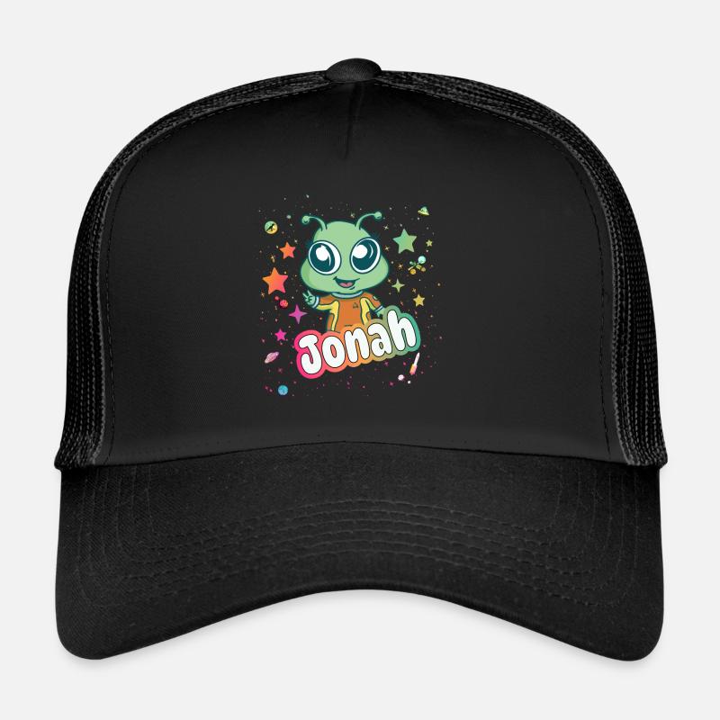 JONAH - Beau nom de garçon avec extraterrestre mignon Casquette trucker 