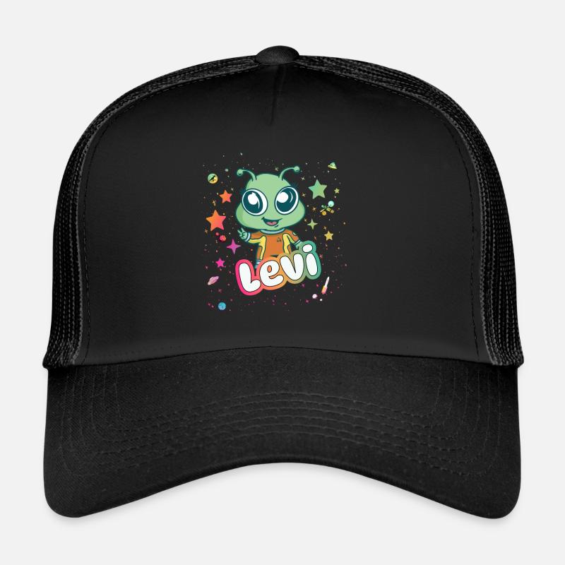 LEVI - Beau nom de garçon avec un extraterrestre mignon Casquette trucker 