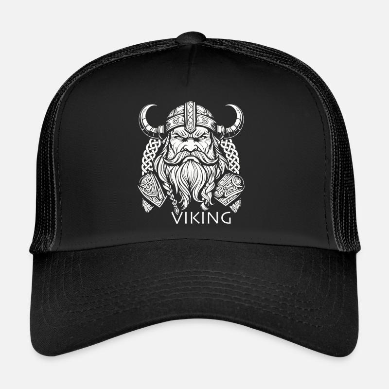Wikinger - Trucker Cap - Schwarz/Schwarz