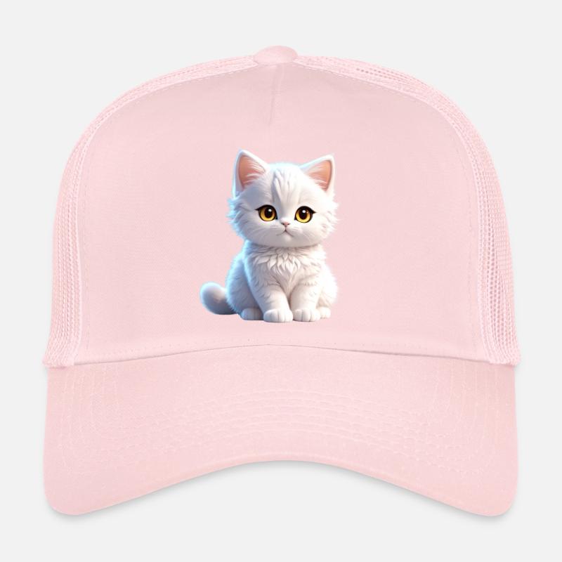 Mignon minou blanc Casquette trucker 