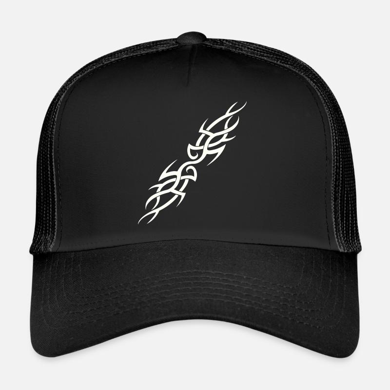 tribal - Casquette trucker  - noir/noir