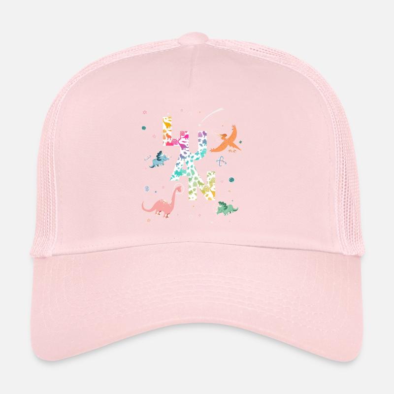 LUAN - Beau prénom de garçon avec dinosaure Casquette trucker 