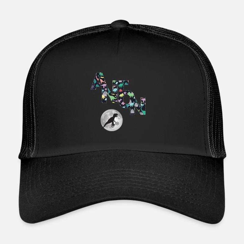 ANTON - Beautiful boy name with dinosaur Trucker Cap