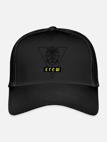 Crew Anchor Love Vacation - Casquette trucker  - noir/noir - Devant