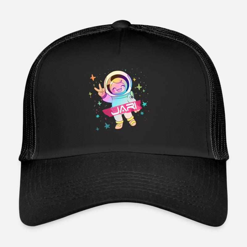JARI - Beau nom de garçon avec astronaute mignon Casquette trucker 