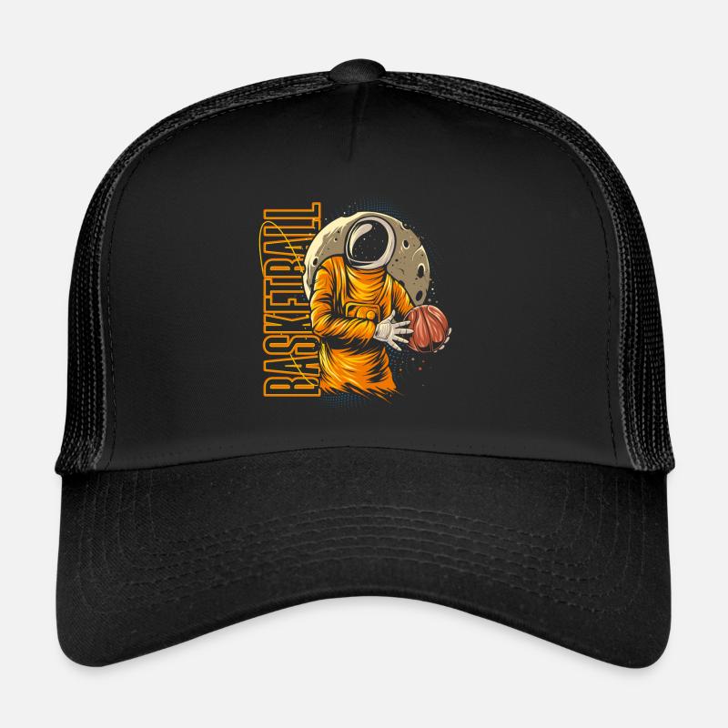 Basketball Astronaut Trucker Cap