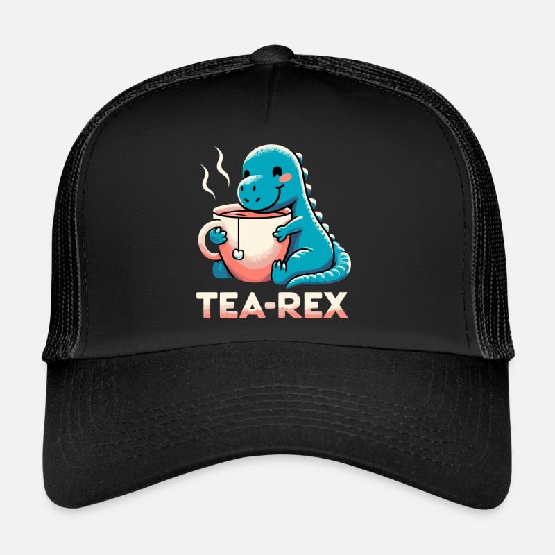 Tea Rex Tea Rex Tea Drinker Gift Trucker Cap