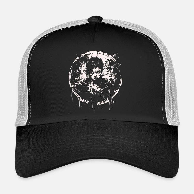 Witch Halloween Fantasy Magic Gaming Steampunk Emo Trucker Cap