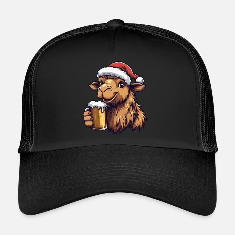Kamel Weihnachten Bier Lustig Trucker Cap