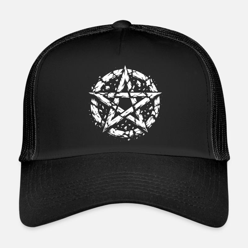 Torn Pentagram Occult Sign Trucker Cap
