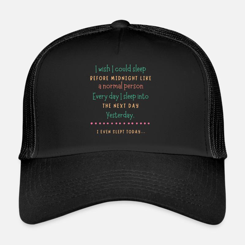 Schlafwandeln: Meine nächtliche Trainingsroutine – Geschenk Trucker Cap