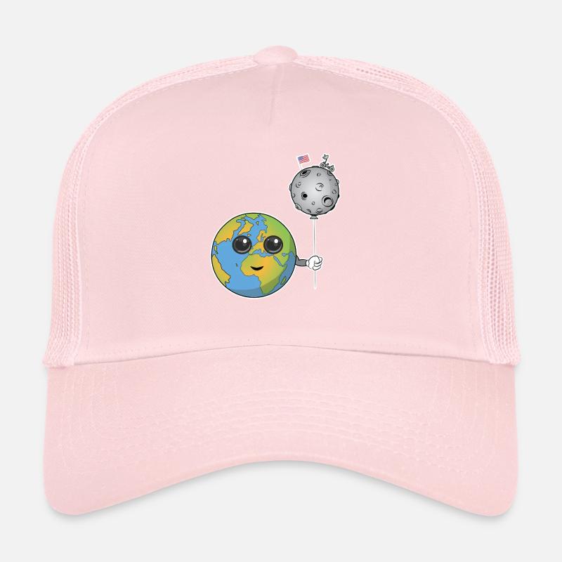 Erde mit einem Mondballon Trucker Cap