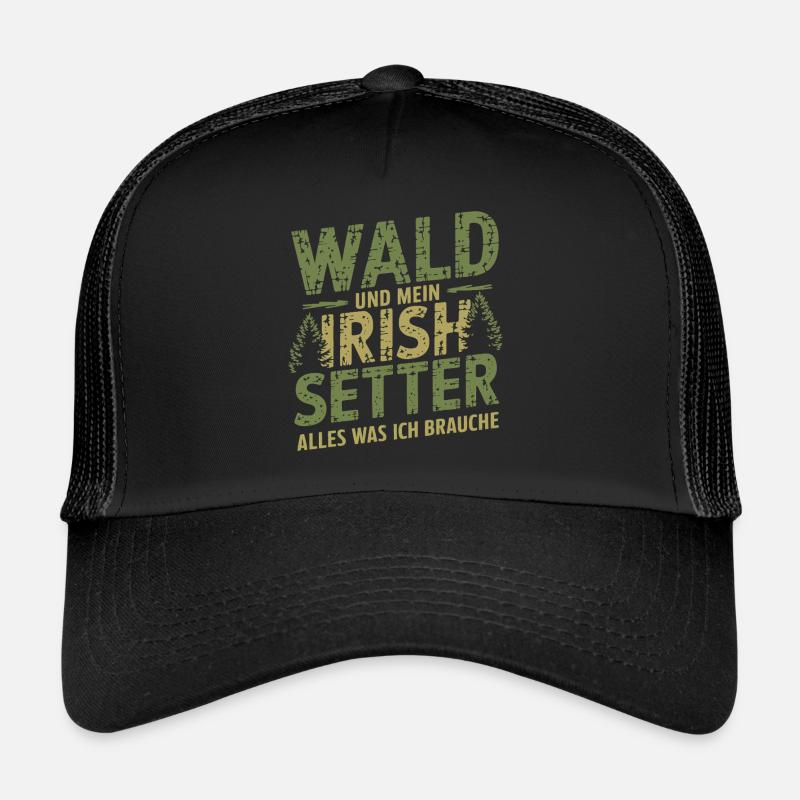 Wald und mein Irish Setter Trucker Cap