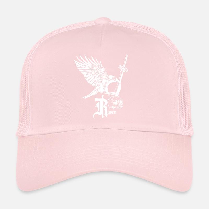 Raven on Sword – Dark and Mystical Design Trucker Cap