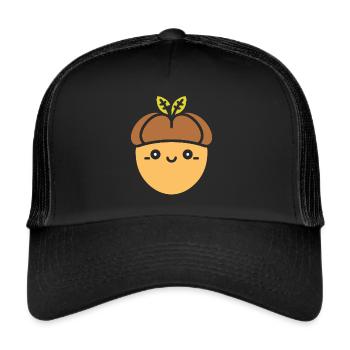 gland - Casquette trucker  - noir/noir - Devant